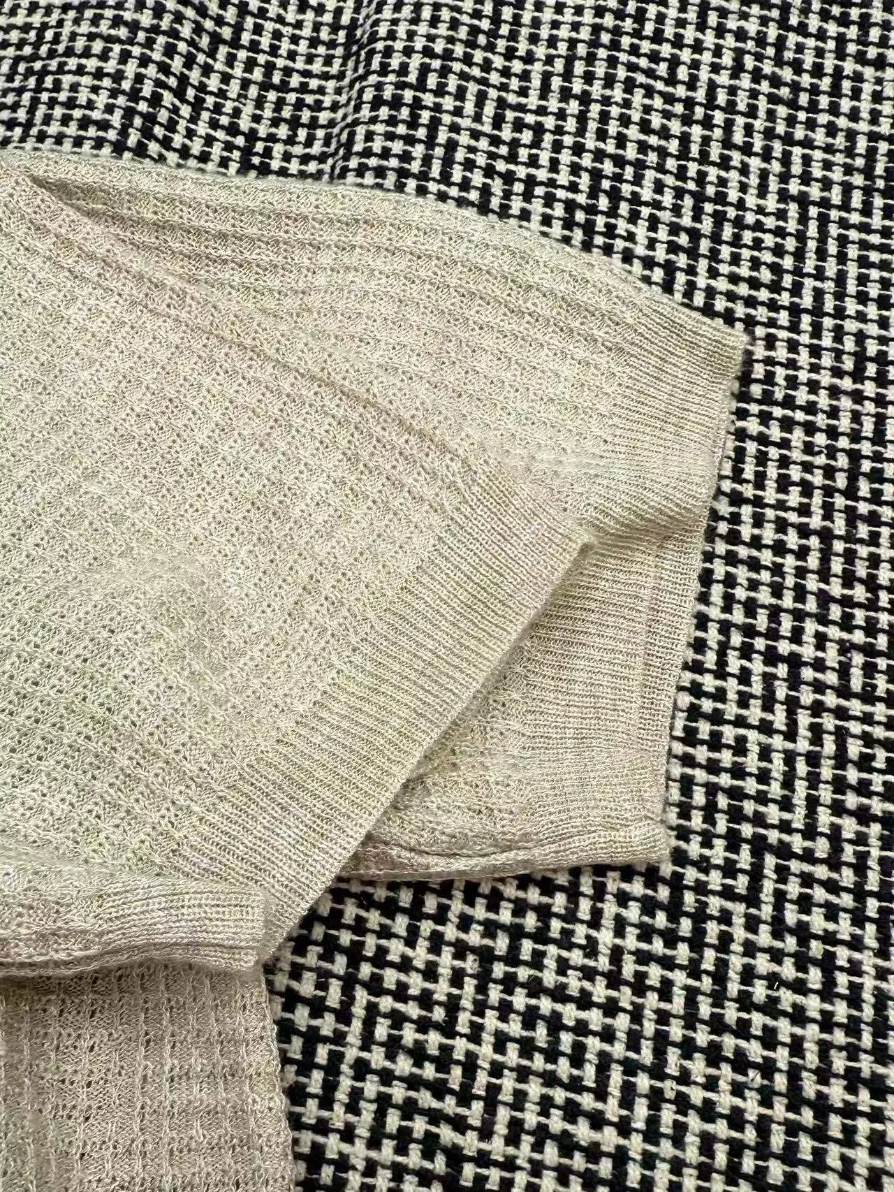Loro Piana hollow knitted polo shirt 48/50/52/54
